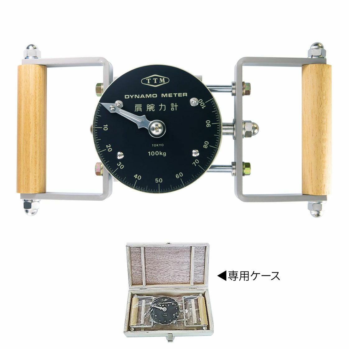 背筋力計 L型スタンド付 300kg QM | タカチホメディカルショップ