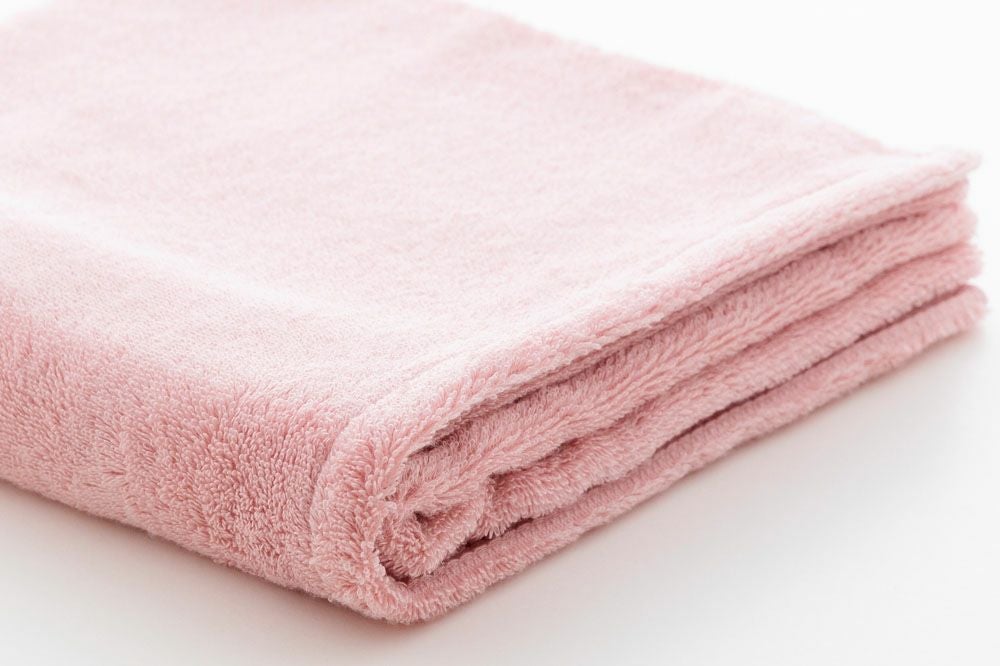 LifE バスタオル　サーモンピンク