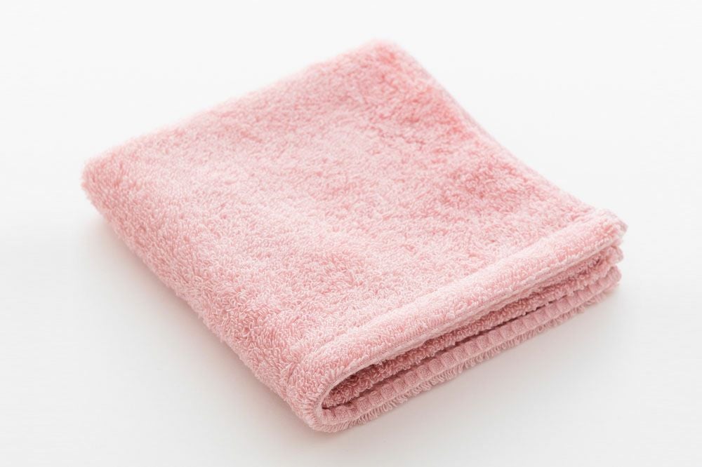 LifE ウォッシュタオル　サーモンピンク