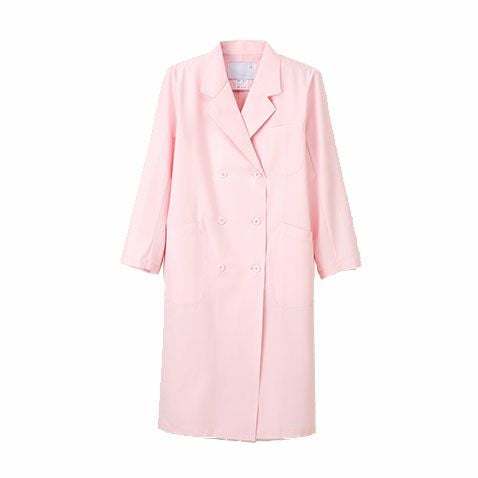 KEX-5120 女子ダブル診察衣　ピンク