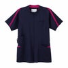 AY-4227 男女兼用上衣 ネイビー+ピンク