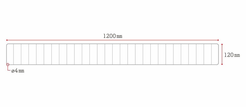ケアシーネ クラーメル 枠型 120×1200㎜